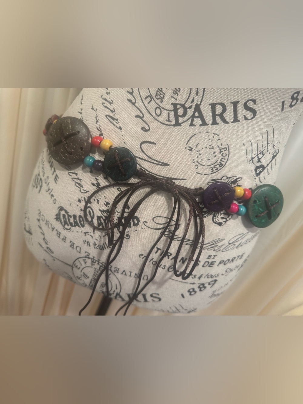 Handmade Coconut Shell Belt - Picture 5 of 5
